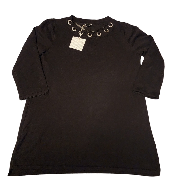 Cable & Gauge Black Sweater - Picture 5 of 11